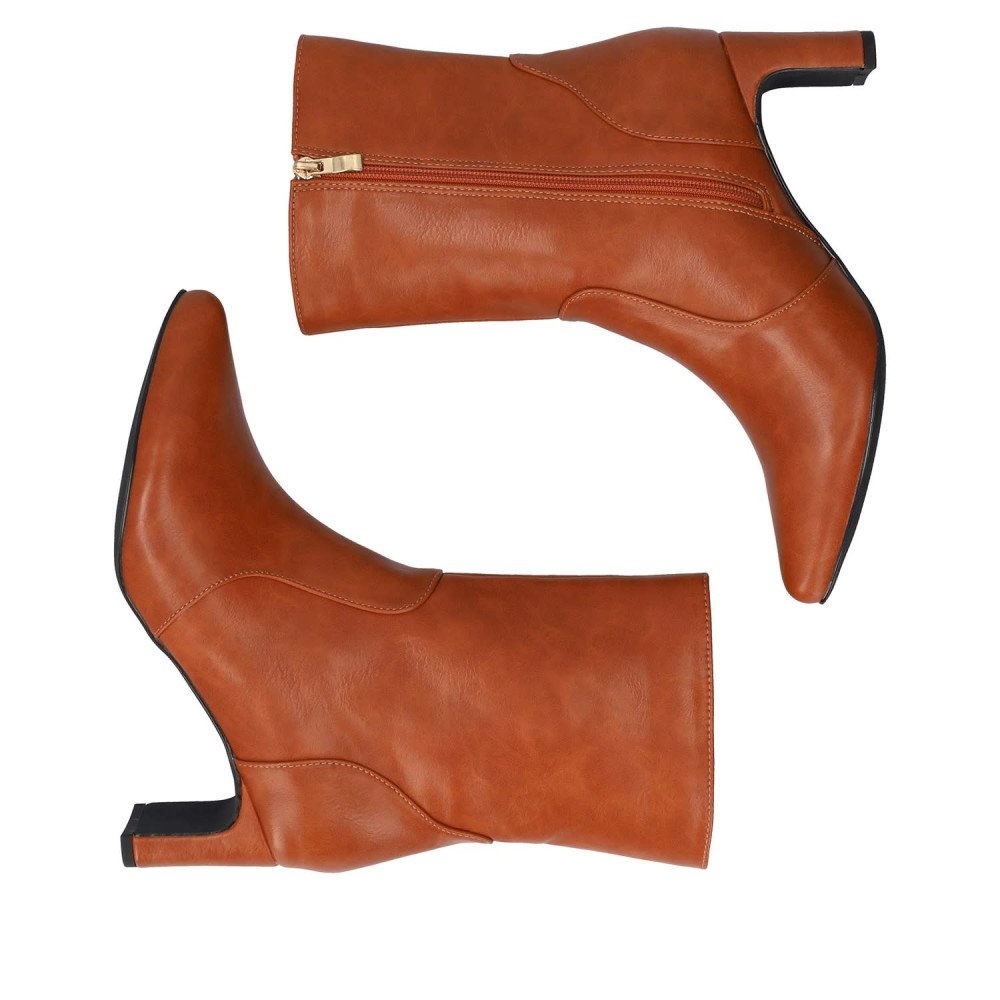 Andres Machado 6027-32 Ankle Boots Camel 7cm Andres Machado 6027-32 Ankle Boots Camel 7cm