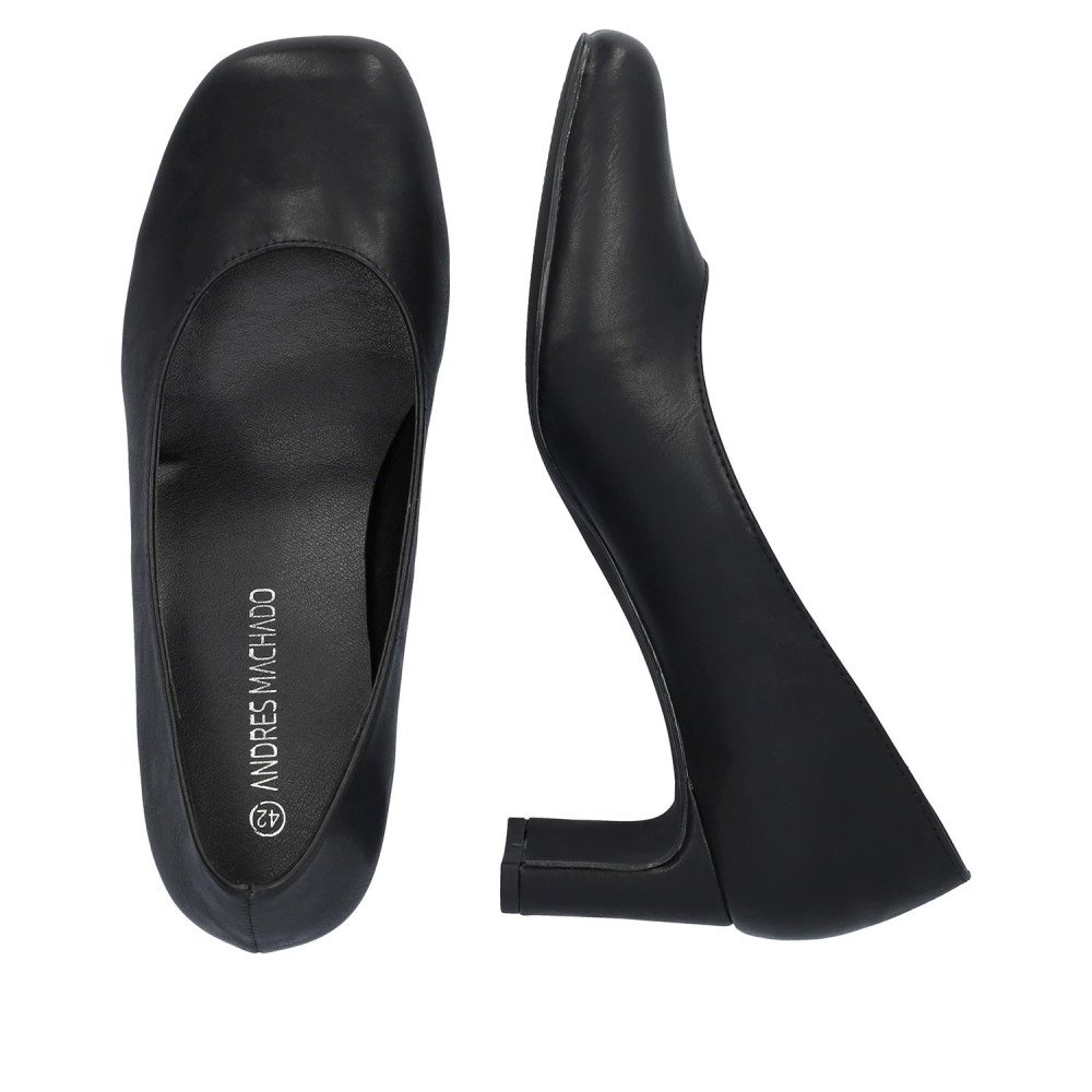 Andres Machado 6028-01 Heel Black 6cm Andres Machado 6028-01 Heel Black 6cm