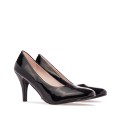 Andres Machado 422-01L Pump Black Patent 9.5cm Andres Machado 422-01L Pump Black Patent 9.5cm
