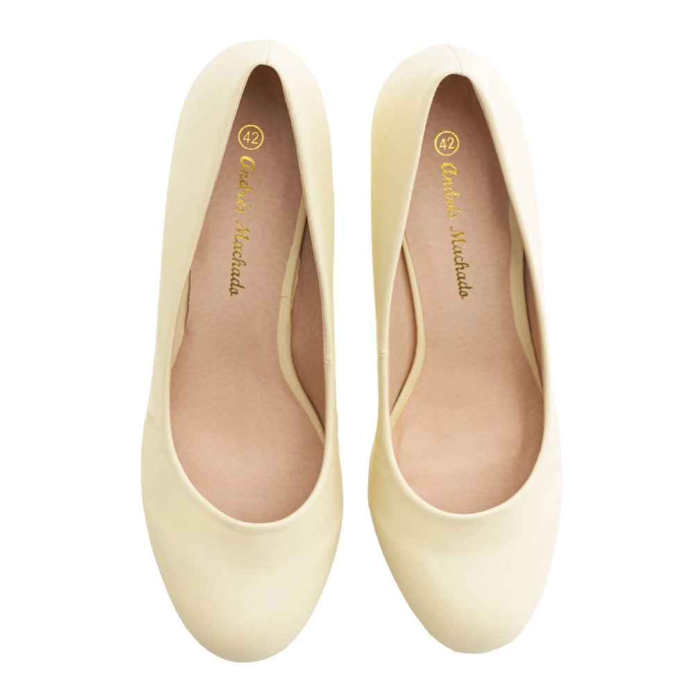 Andres Machado 422-13 Pump Beige 9.5cm Andres Machado 422-13 Pump Beige 9.5cm