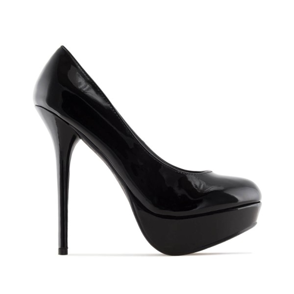 Andres Machado 453-01L Pump Black Patent 15cm Andres Machado 453-01L Pump Black Patent 15cm
