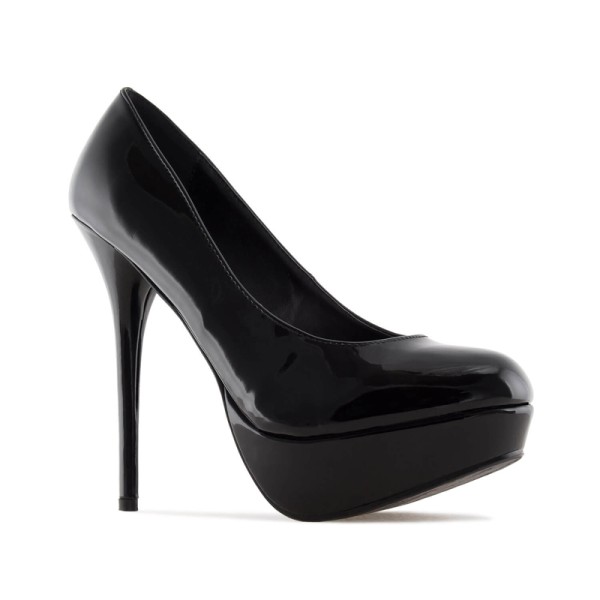Andres Machado 453-01L Pump Black Patent 15cm Andres Machado 453-01L Pump Black Patent 15cm