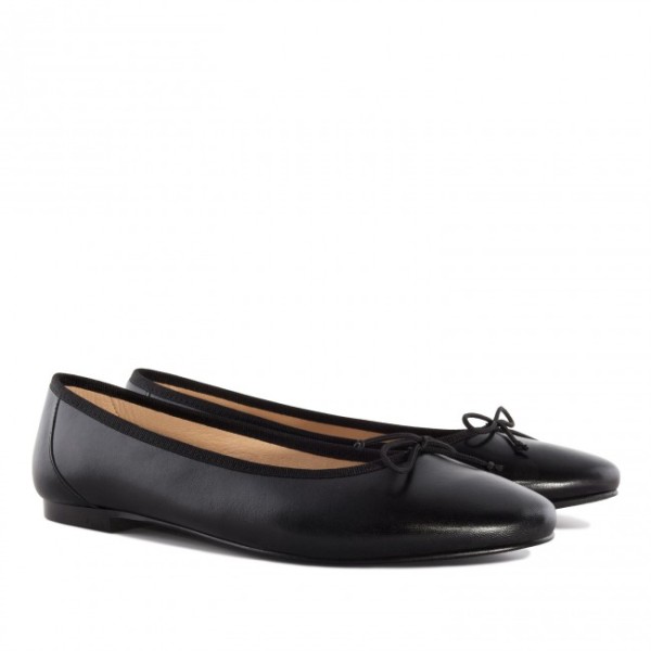 Andres Machado MARTA-01 Leather Ballerina Black Andres Machado MARTA-01 Leather Ballerina Black