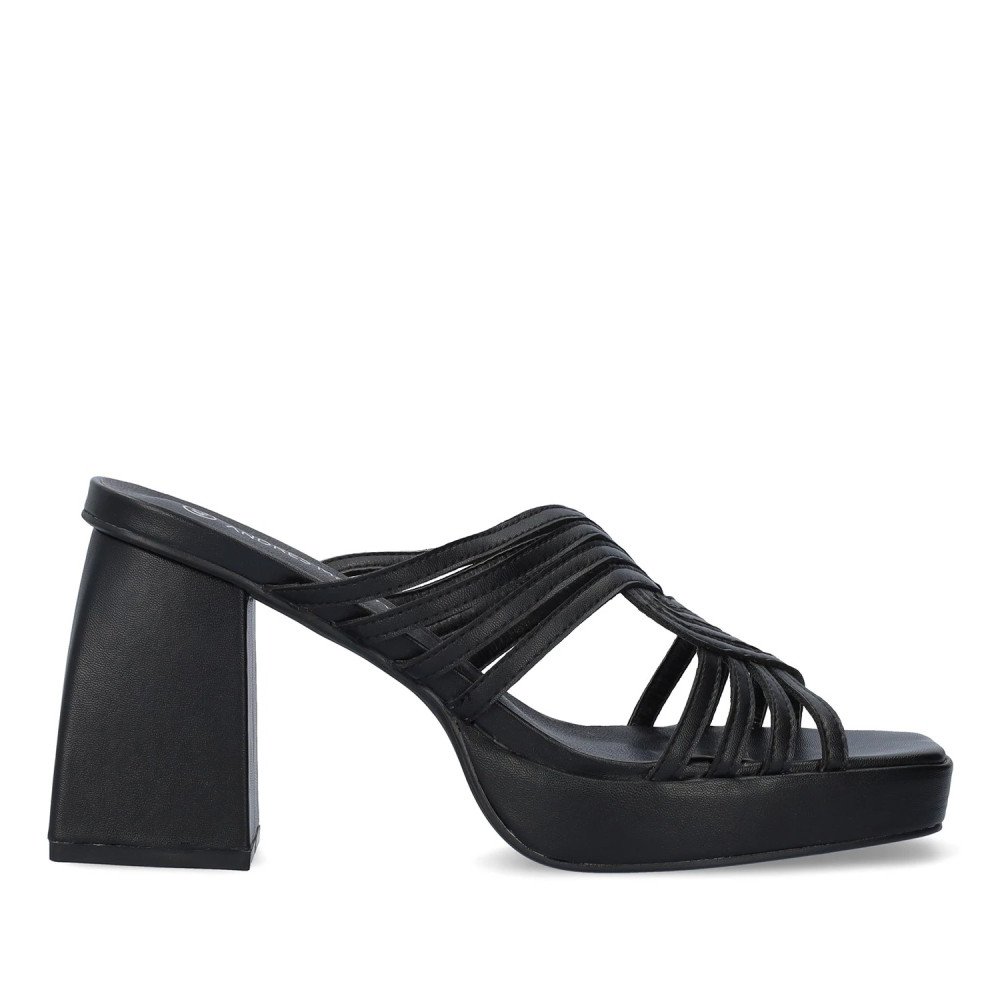 Andres Machado AM5745-01 Mule Black 11cm Andres Machado AM5745-01 Mule Black 11cm