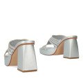 Andres Machado AM5745-04 Mule Silver 11cm Andres Machado AM5745-04 Mule Silver 11cm