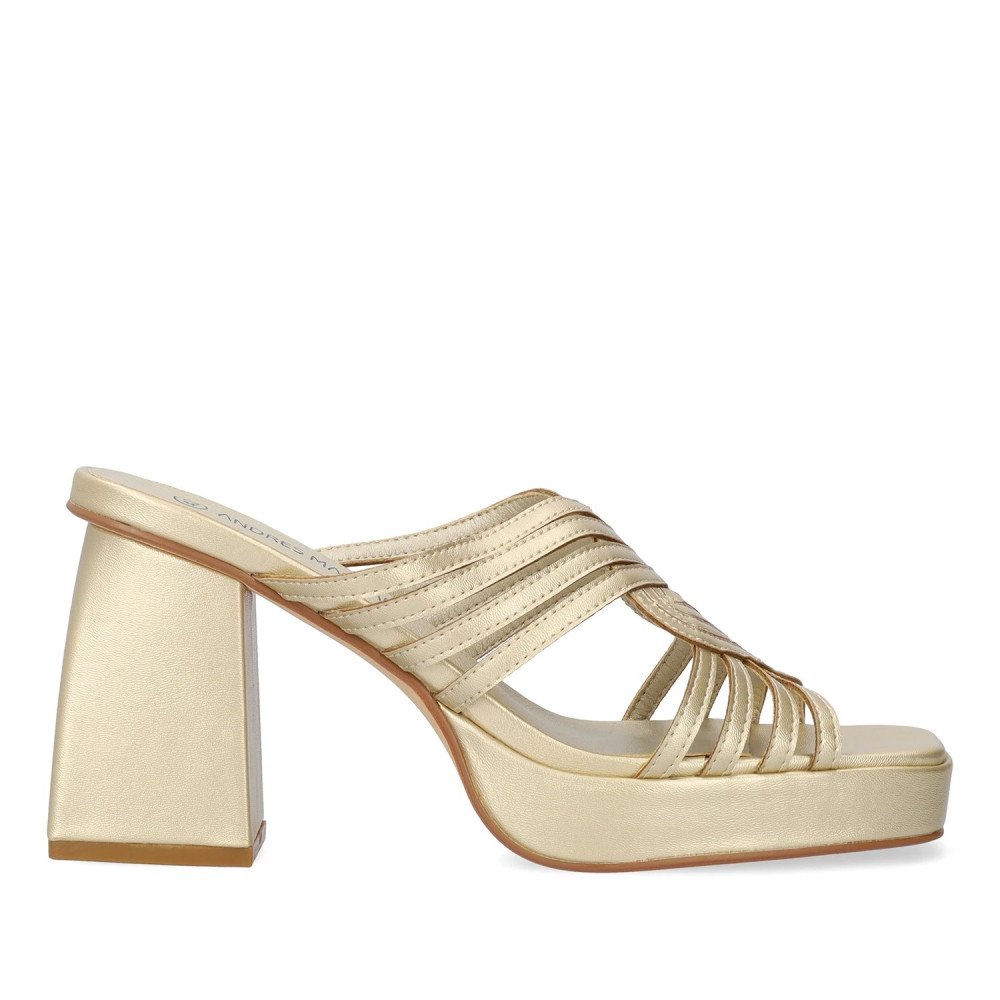 Andres Machado AM5745-06 Mule Gold 11cm Andres Machado AM5745-06 Mule Gold 11cm