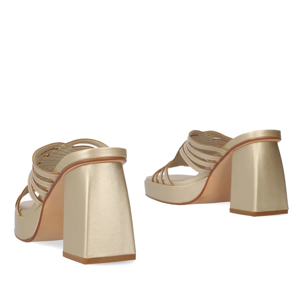 Andres Machado AM5745-06 Mule Gold 11cm Andres Machado AM5745-06 Mule Gold 11cm