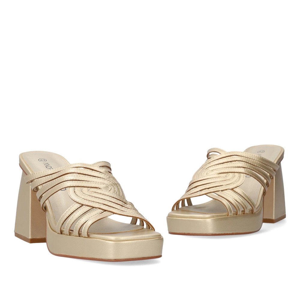 Andres Machado AM5745-06 Mule Gold 11cm Andres Machado AM5745-06 Mule Gold 11cm