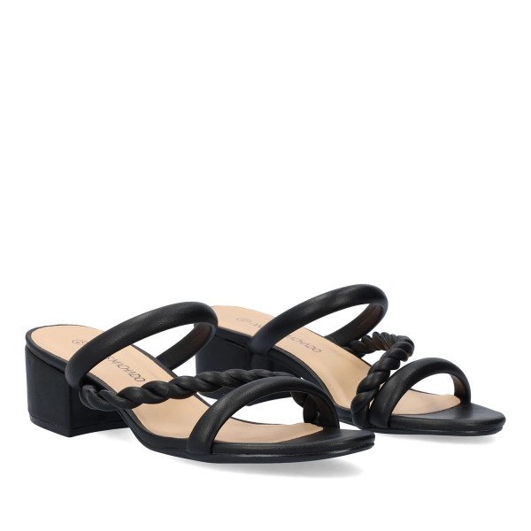 Andres Machado AM5760-01 Mule Μαύρο 5.5cm