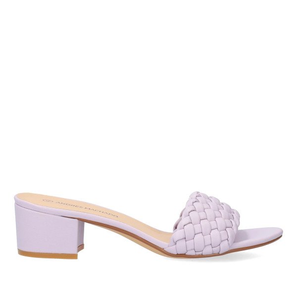 Andres Machado AM5762-10 Mule Lilac 5.5cm Andres Machado AM5762-10 Mule Lilac 5.5cm