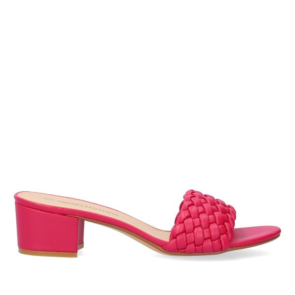 Andres Machado AM5762-39 Mule Fuchsia 5.5cm Andres Machado AM5762-39 Mule Fuchsia 5.5cm