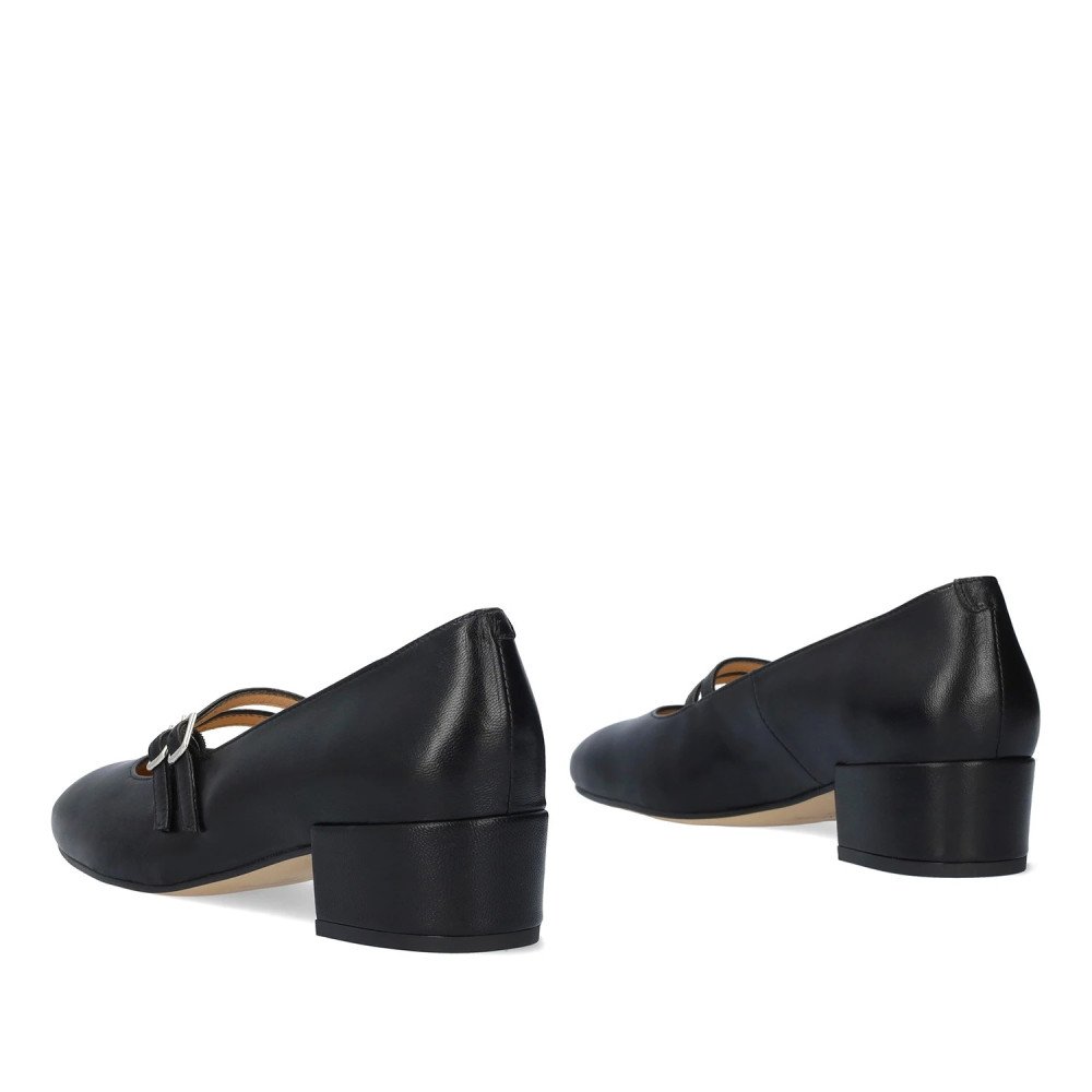 Andres Machado Alida-01 Leather Heel Black 4.5cm Andres Machado Alida-01 Leather Heel Black 4.5cm