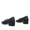 Andres Machado Alida-01 Leather Heel Black 4.5cm Andres Machado Alida-01 Leather Heel Black 4.5cm