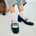 Andres Machado Alida-01 Leather Heel Black 4.5cm Andres Machado Alida-01 Leather Heel Black 4.5cm