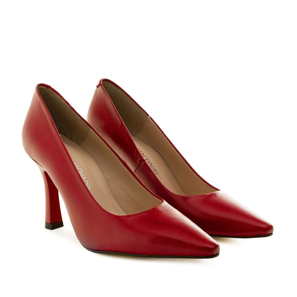 Andres Machado Aurora-14 Leather Heel Red 9cm Andres Machado Aurora-14 Leather Heel Red 9cm