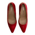 Andres Machado Aurora-14 Leather Heel Red 9cm Andres Machado Aurora-14 Leather Heel Red 9cm