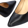 Andres Machado Carmela-01 Leather Heel Black 9.5cm Andres Machado Carmela-01 Leather Heel Black 9.5cm