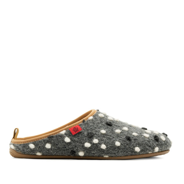 Andres Machado Dynamic-08 Slipper Grey Dots