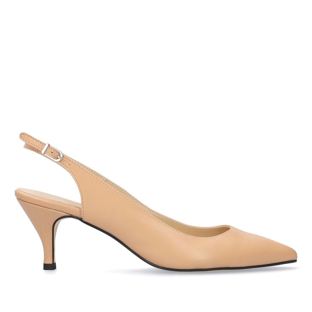 Andres Machado Elena-33 Beige Leather Natural 8cm Andres Machado Elena-33 Beige Leather Natural 8cm