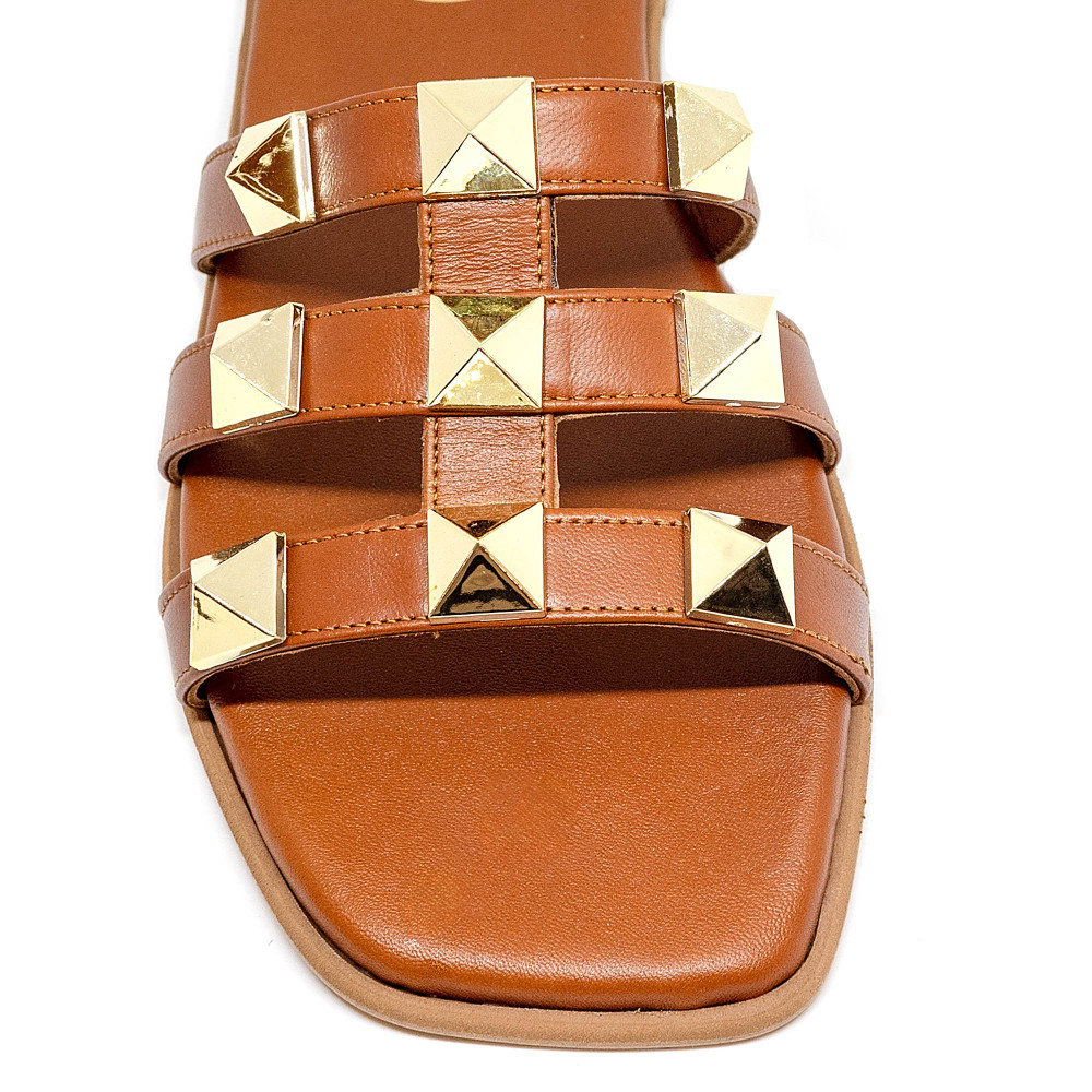 Bigshoes GA0110-09 Tan Leather Sandal Bigshoes GA0110-09 Tan Leather Sandal