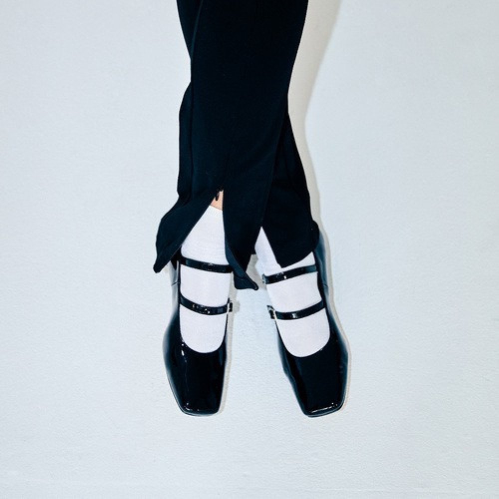 Andres Machado Ivette-01 Leather Ballerina Black Andres Machado Ivette-01 Leather Ballerina Black
