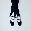 Andres Machado Ivette-01 Leather Ballerina Black Andres Machado Ivette-01 Leather Ballerina Black