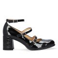Andres Machado Julieta-01L Leather Heel Black 7cm Andres Machado Julieta-01L Leather Heel Black 7cm