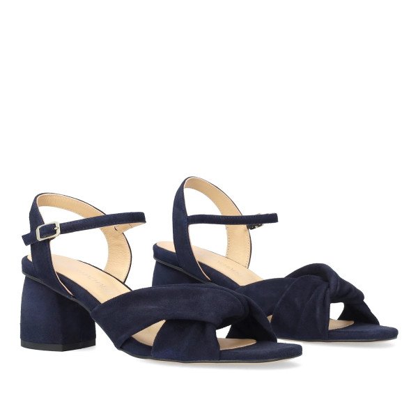 Andres Machado Nerea-18 Leather Sandal Blue 7.5cm Andres Machado Nerea-18 Leather Sandal Blue 7.5cm