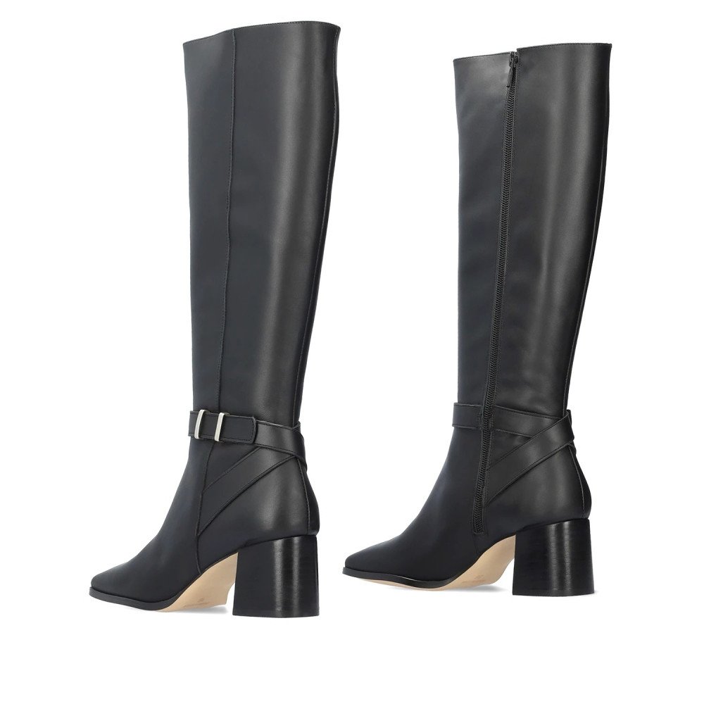 Andres Machado Nora-01 Black Leather Boot 6cm Andres Machado Nora-01 Black Leather Boot 6cm