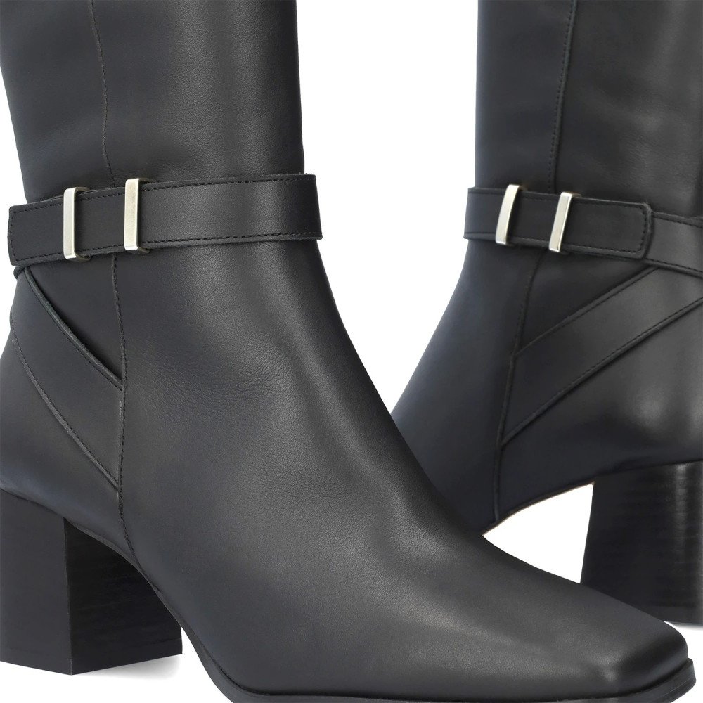 Andres Machado Nora-01 Black Leather Boot 6cm Andres Machado Nora-01 Black Leather Boot 6cm