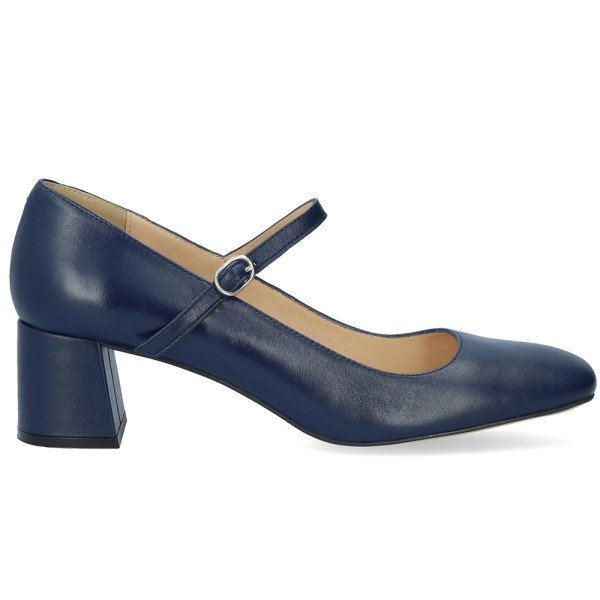 Andres Machado Paris-18 Leather Heel Blue 5cm Andres Machado Paris-18 Leather Heel Blue 5cm