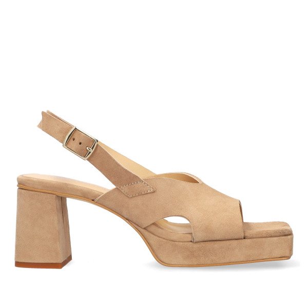 Andres Machado Rita-32 Camel Leather Sandal 8cm Andres Machado Rita-32 Camel Leather Sandal 8cm