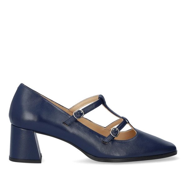Andres Machado Roma-12 Leather Heel Blue 6cm Andres Machado Roma-12 Leather Heel Blue 6cm