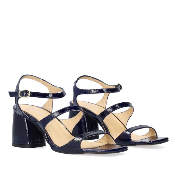 Andres Machado Selene-18 Leather Sandal Blue 8cm Andres Machado Selene-18 Leather Sandal Blue 8cm