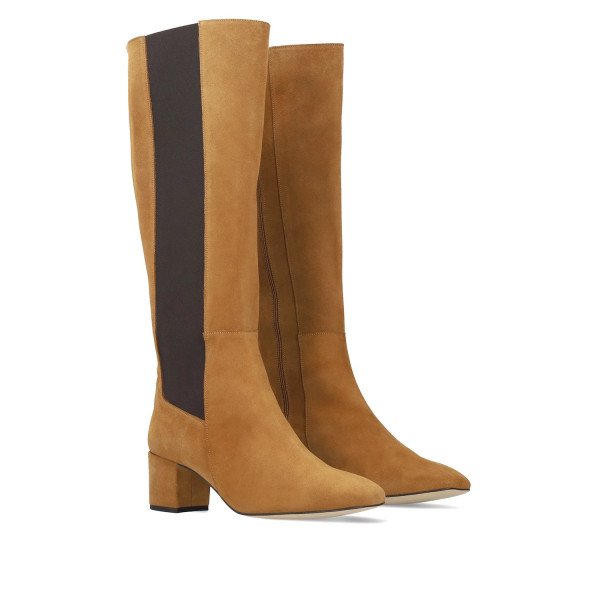Andres Machado Xena-32 Camel Leather Boot 6cm Andres Machado Xena-32 Camel Leather Boot 6cm