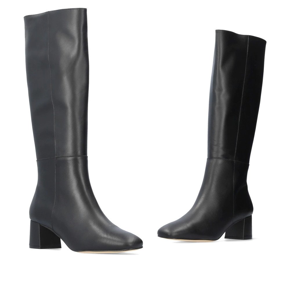 Andres Machado Yara-01 Black Leather Boot 6cm Andres Machado Yara-01 Black Leather Boot 6cm