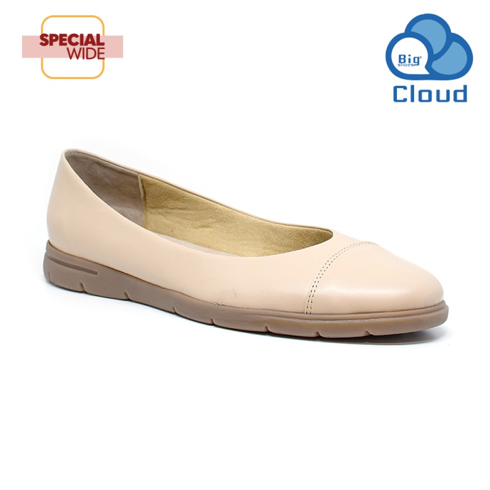 Bigshoes GA1133-13Δ Leather Ballerinas Nude