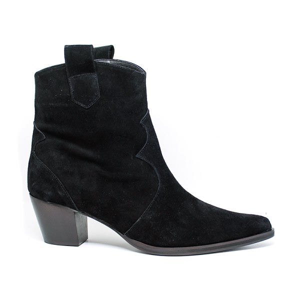 Bigshoes MX1921-01kst Leather Ankle Boots Black 6cm Bigshoes MX1921-01kst Leather Ankle Boots Black 6cm