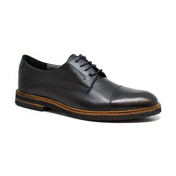 Bigshoes KL3711-01 Leather Dress Shoes  Black  Bigshoes KL3711-01 Leather Dress Shoes  Black