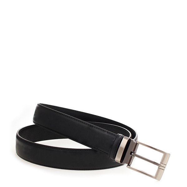 Bigshoes 151/399 Δερμάτινη Ζώνη Μαύρη