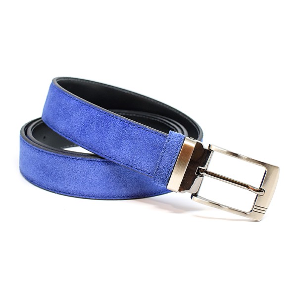 Bigshoes 7022-350 Leather Electric Blue Belt Bigshoes 7022-350 Leather Electric Blue Belt