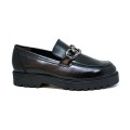 Bigshoes KL0708-01 Leather Moccasin Black