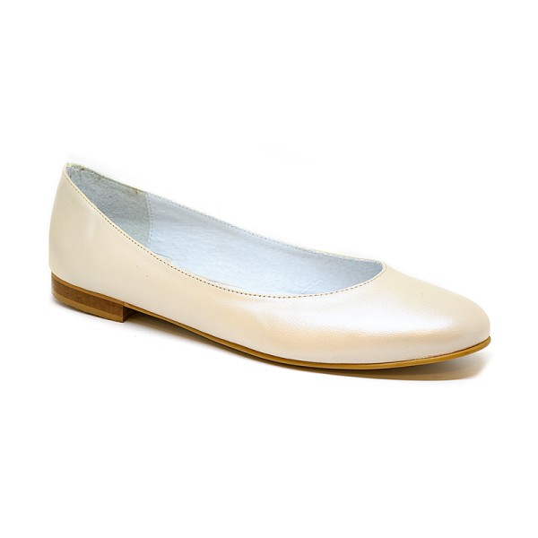 Bigshoes GA1132-13 Leather Ballerinas Perla Beige Bigshoes GA1132-13 Leather Ballerinas Perla Beige