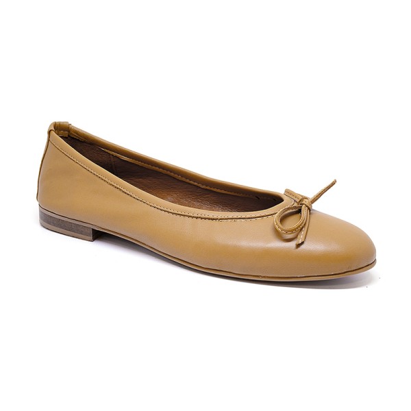 Bigshoes GA1137-09 Leather Ballerinas Tan Bigshoes GA1137-09 Leather Ballerinas Tan