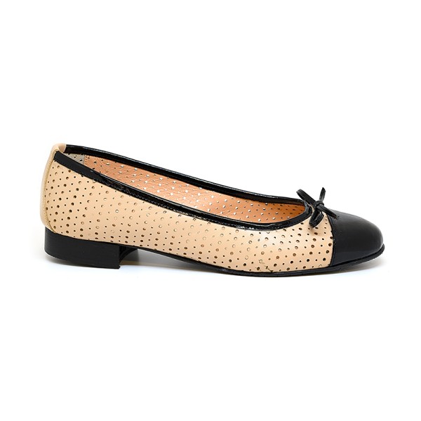 Bigshoes ΜΧ22115-13 Leather Pumps Beige 2cm Bigshoes ΜΧ22115-13 Leather Pumps Beige 2cm