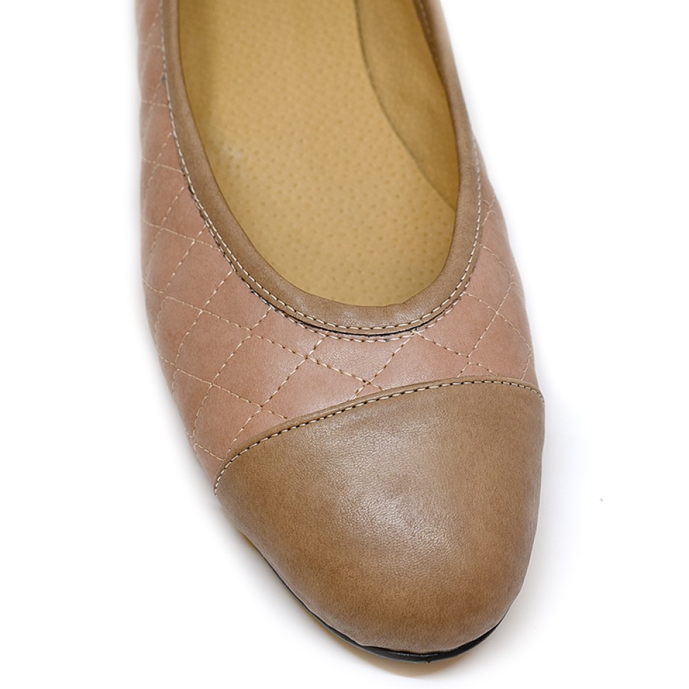 Bigshoes GA1136-07 Leather Ballerinas Cigar Bigshoes GA1136-07 Leather Ballerinas Cigar
