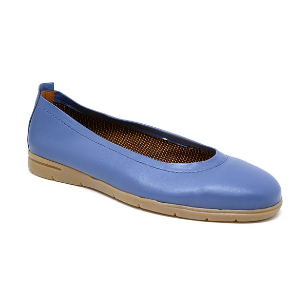 Bigshoes GA1133/C-18 Anatomic Leather Ballerina Blue Bigshoes GA1133/C-18 Anatomic Leather Ballerina Blue