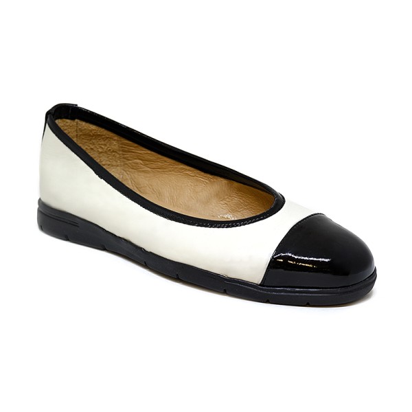 Bigshoes GA1133/C-02/01 Anatomic Leather Ballerina Ivory Bigshoes GA1133/C-02/01 Anatomic Leather Ballerina Ivory