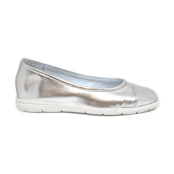 Bigshoes GA1133/C-04 Anatomic Leather Ballerina Silver  Bigshoes GA1133/C-04 Anatomic Leather Ballerina Silver