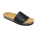 Bigshoes GA0303-01 Leather Slipper Black